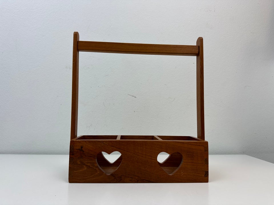 Retro flaskeholder / opsats i teak