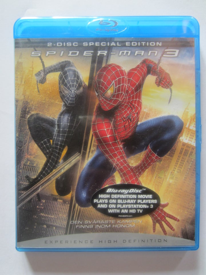 Spiderman 3, Blu-ray, action