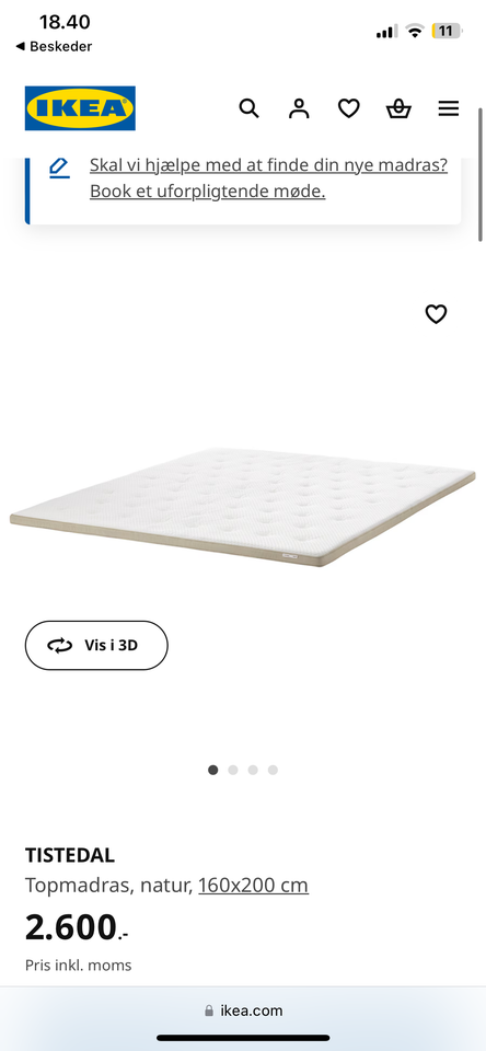 Andet, Ikea, b: 160 l: 200