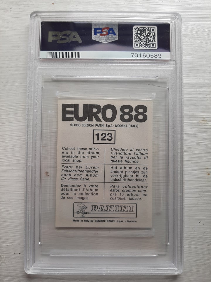 Samlekort Panini euro 1988