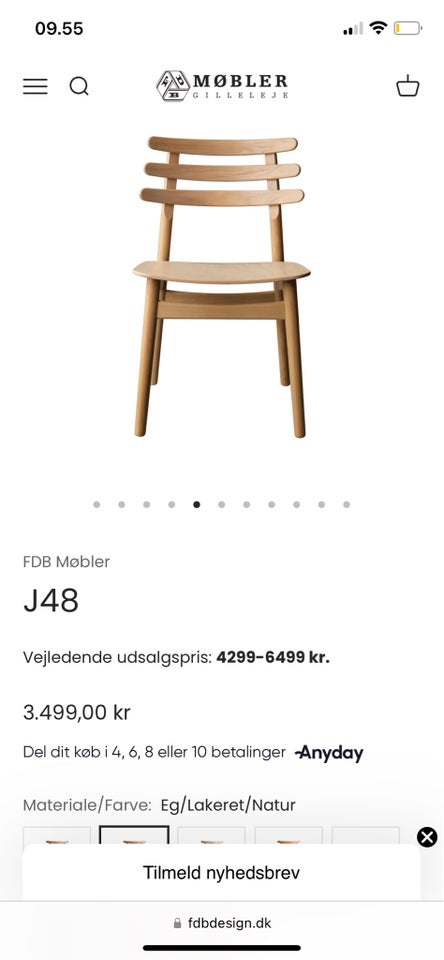 Anden arkitekt, FDB, Stol