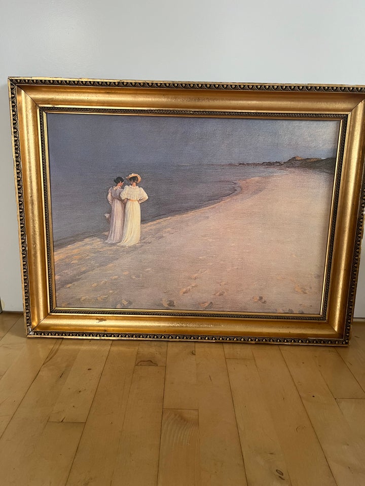 Fint Skagens billede i ramme, 75x60