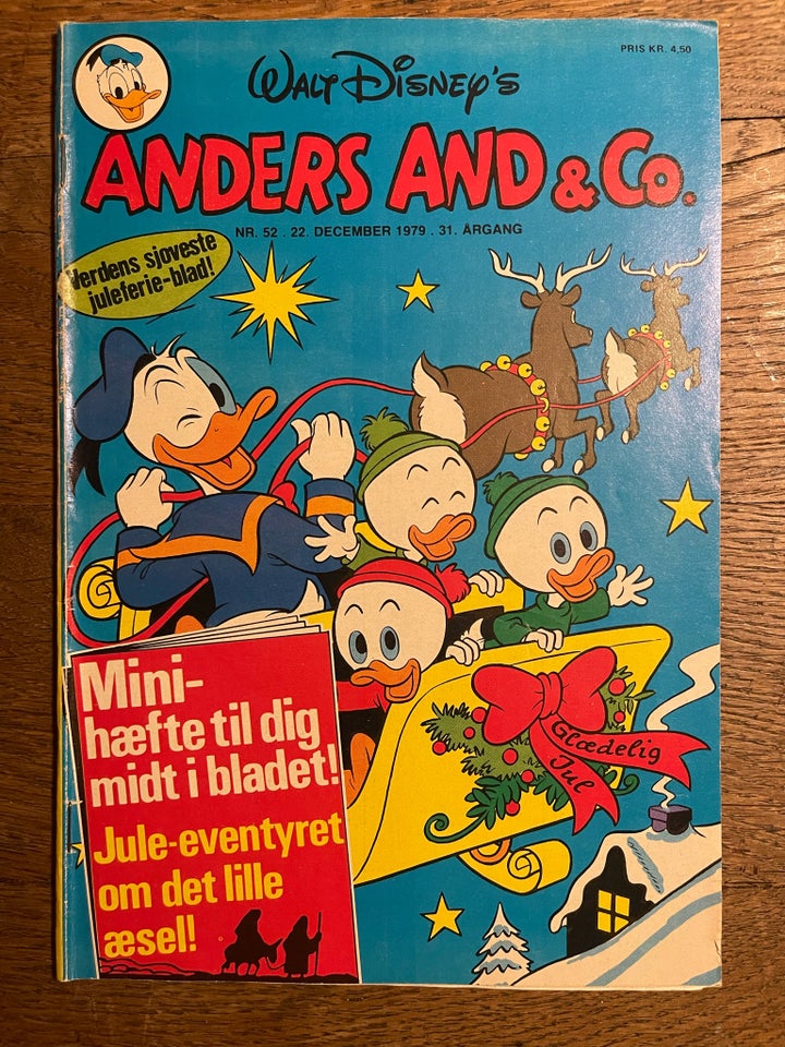 Anders And 1979 nr. 52 inkl. indlæg,