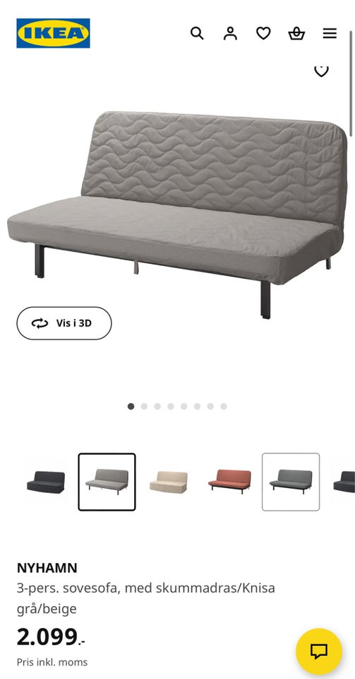 Sovesofa, Ikea