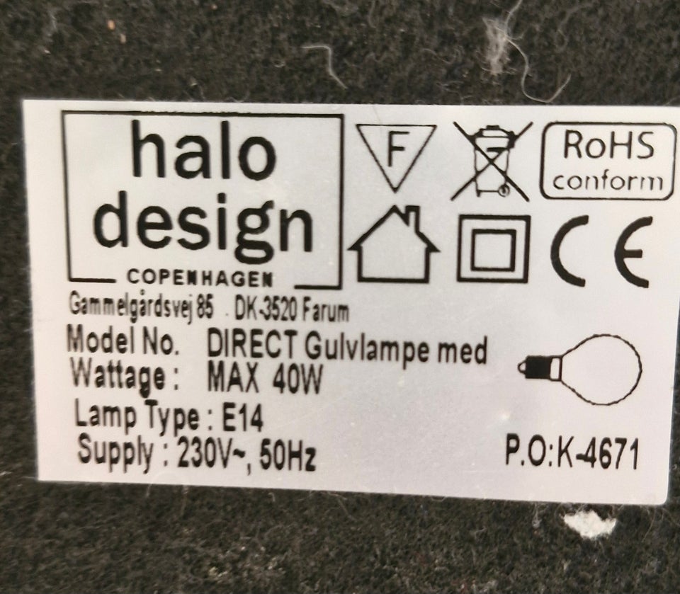 Gulvlampe Halo design floor lamp