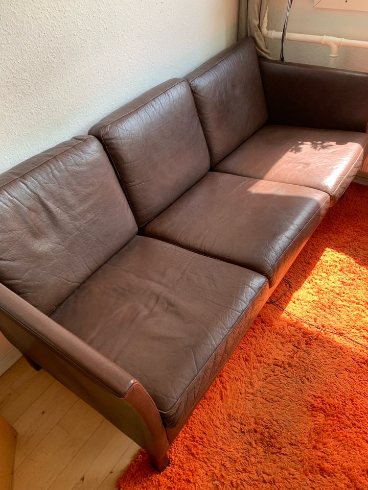 Sofa læder 3 pers