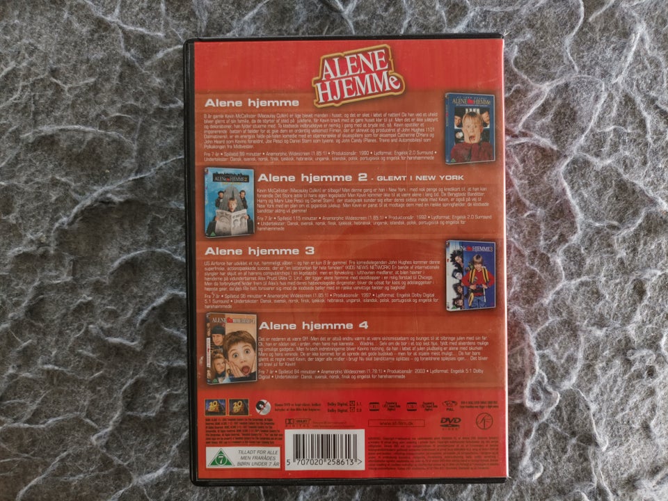 Alene hjemme 4stk. film, DVD,