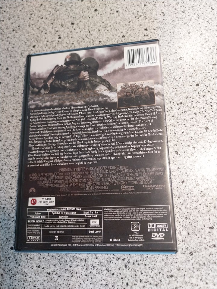 Saving Private Ryan, DVD, action