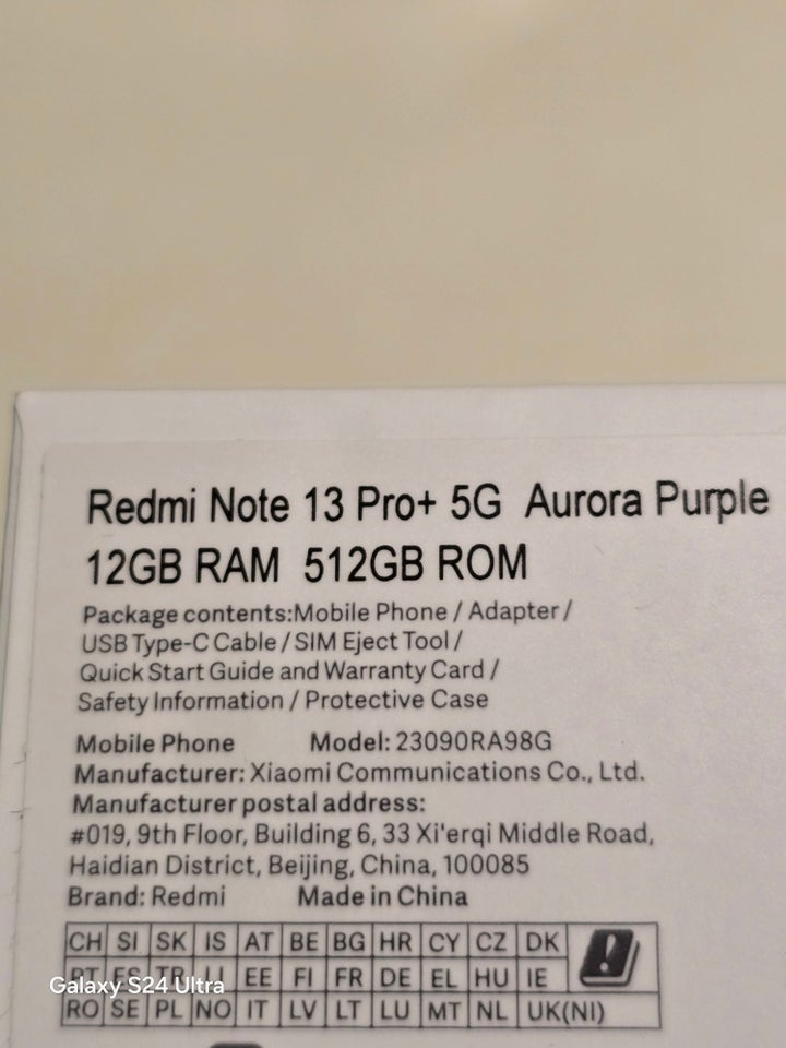 Xiaomi Redmi Note 13pro+, 512gb ,