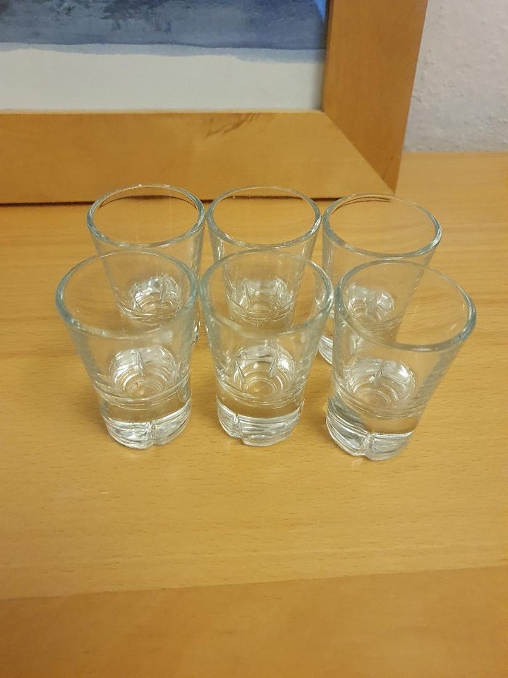 Glas 6 shotglas Rosendal