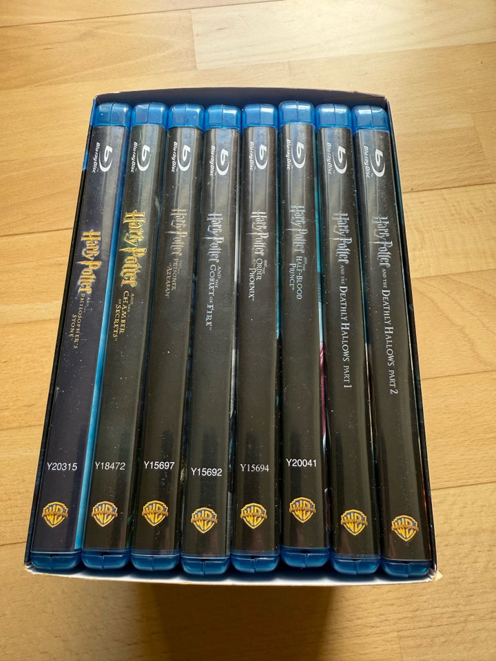 Harry Potter boks Blu Ray 1-8 DK