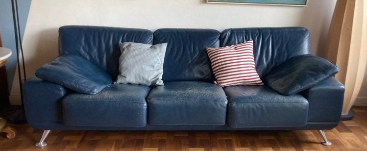 Sofa, læder, 3 pers.