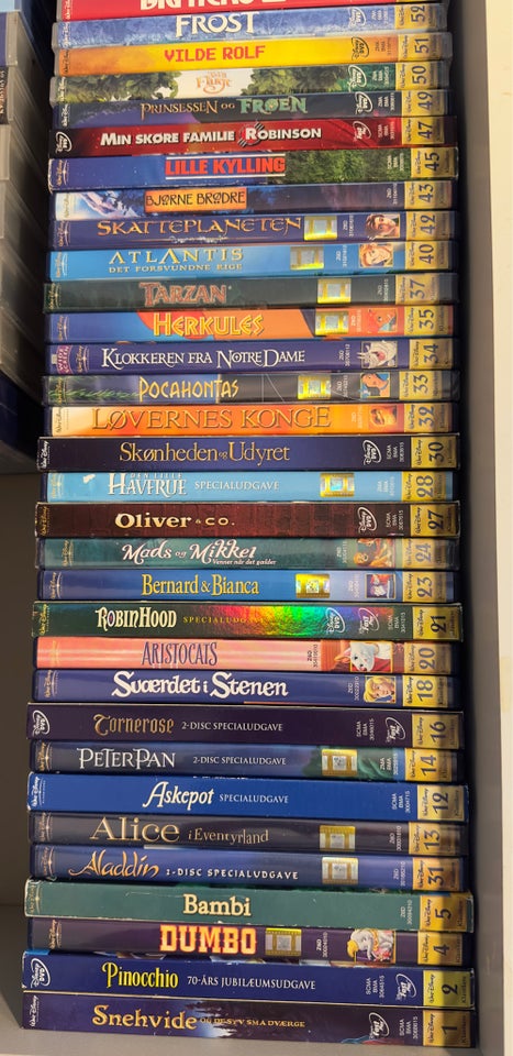 Over 40 stk DVD Disney Pixar