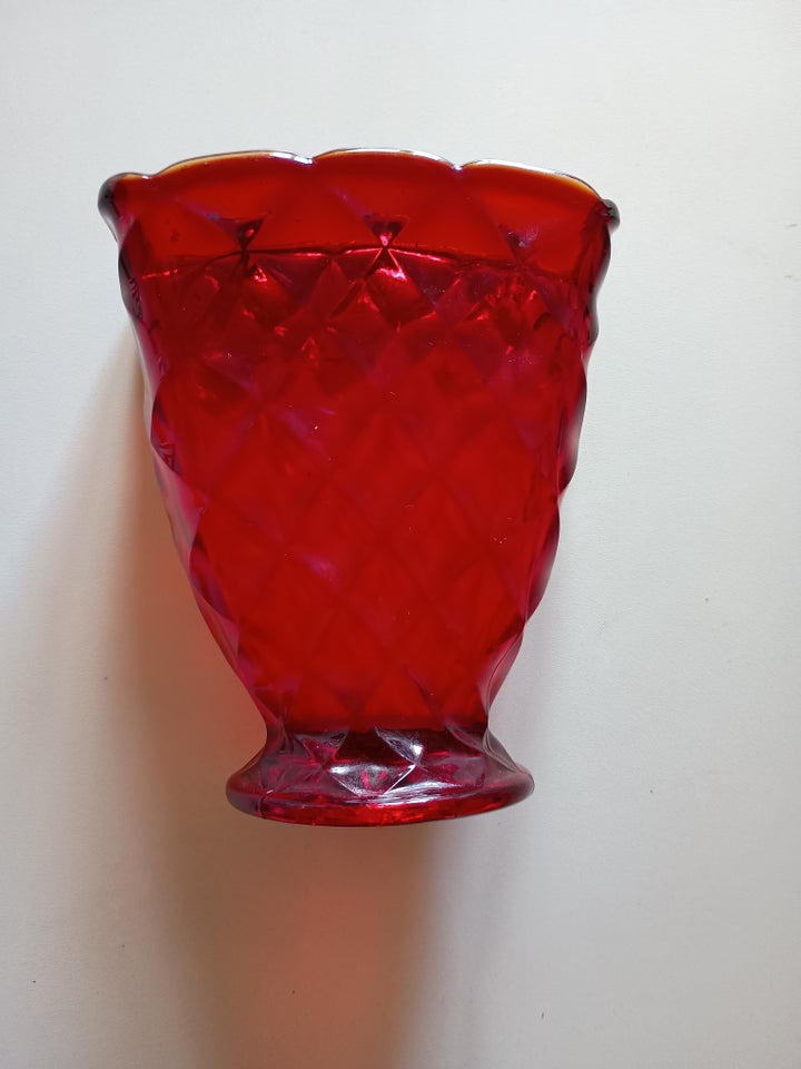 Glas Vase Rød Odin
