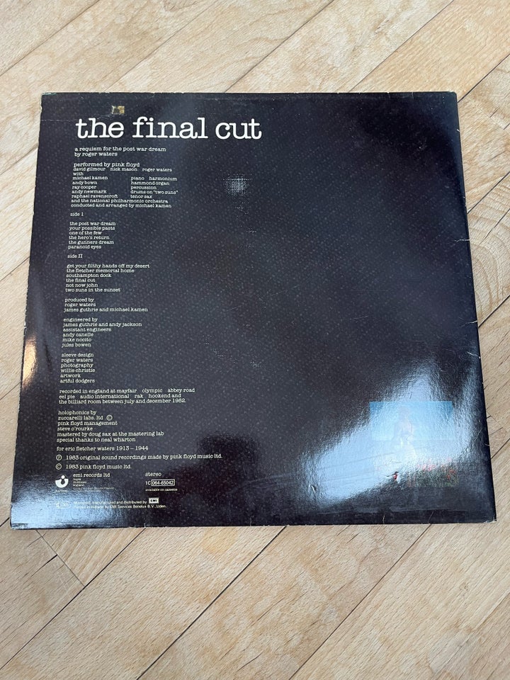 LP, Pink Floyd, The Final Cut