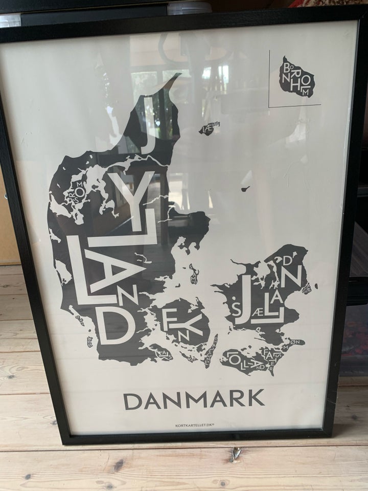 Plakat med Danmark og København,