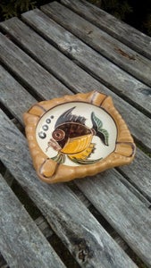 Keramik Askebæger motiv af fisk