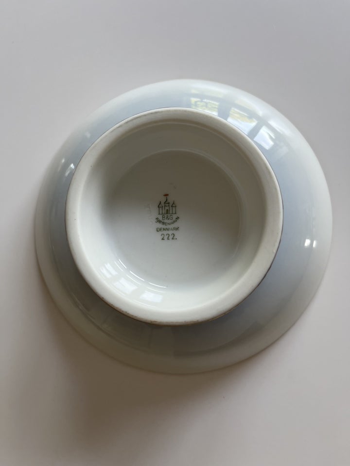 Porcelæn Mågestel Med Guldkant