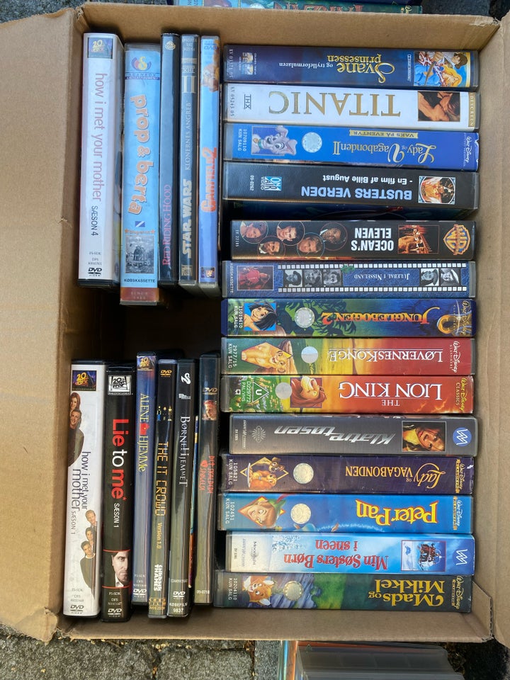 Børnefilm, DVD OG VHS