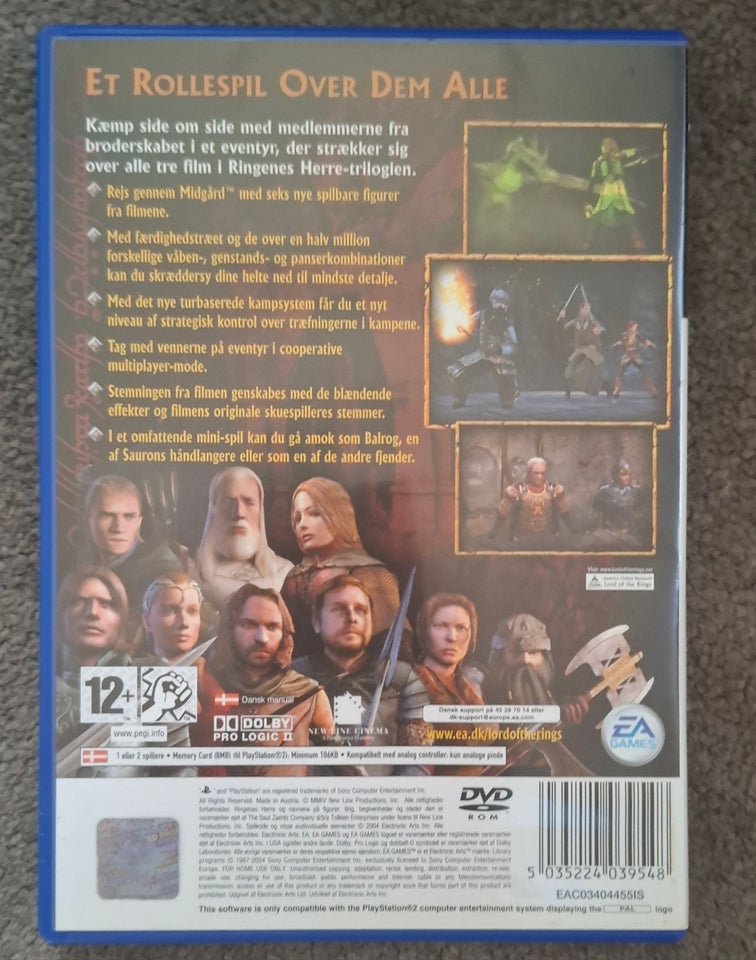 The Lord Of The Rings spil til ps2,