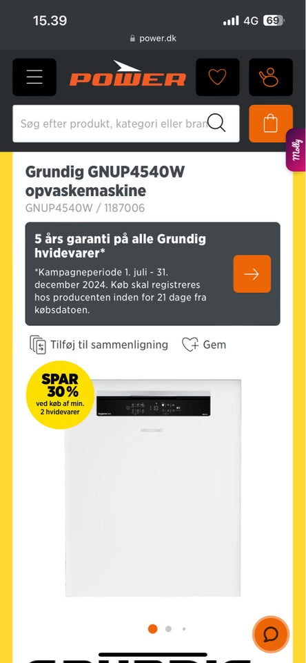 Andet mærke Grundig , fritstående,