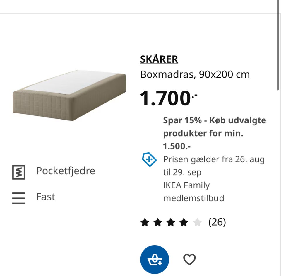 Enkeltseng Seng fra IKEA: Skårer