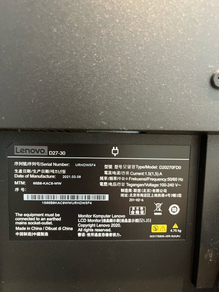 Lenovo 27 tommer Perfekt