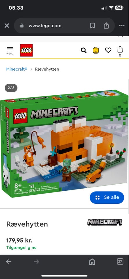 Lego Minecraft, 21178  21180.