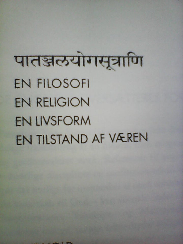 Yoga sutras - Hvordan man kender