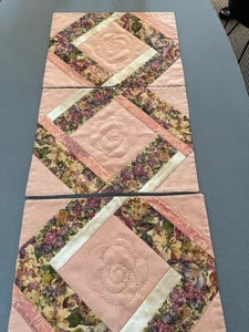 3 x Dækkeserviet Patchwork