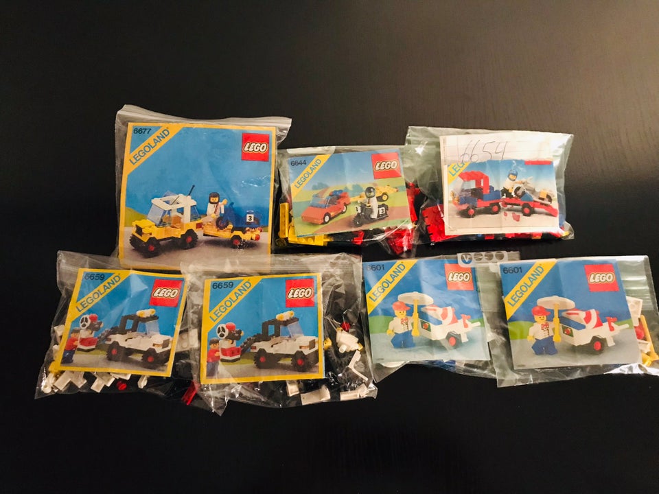 Lego andet 6659 + 6601 + 6654 + 6644 +