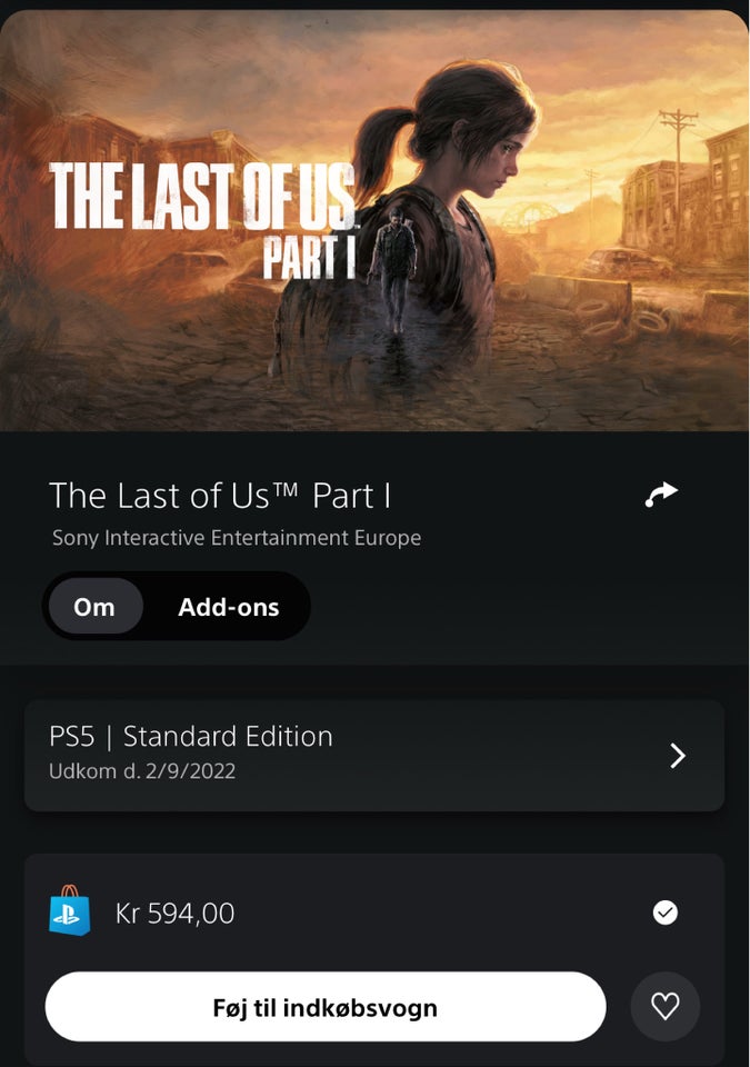 The Last Of Us: Part 1, PS5,