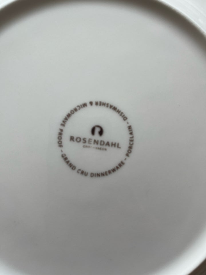 Porcelæn Tallerken  Rosendahl -