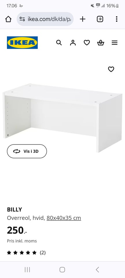 Reol Ikea Billy