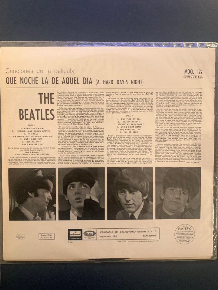 LP, The Beatles , A hard days night