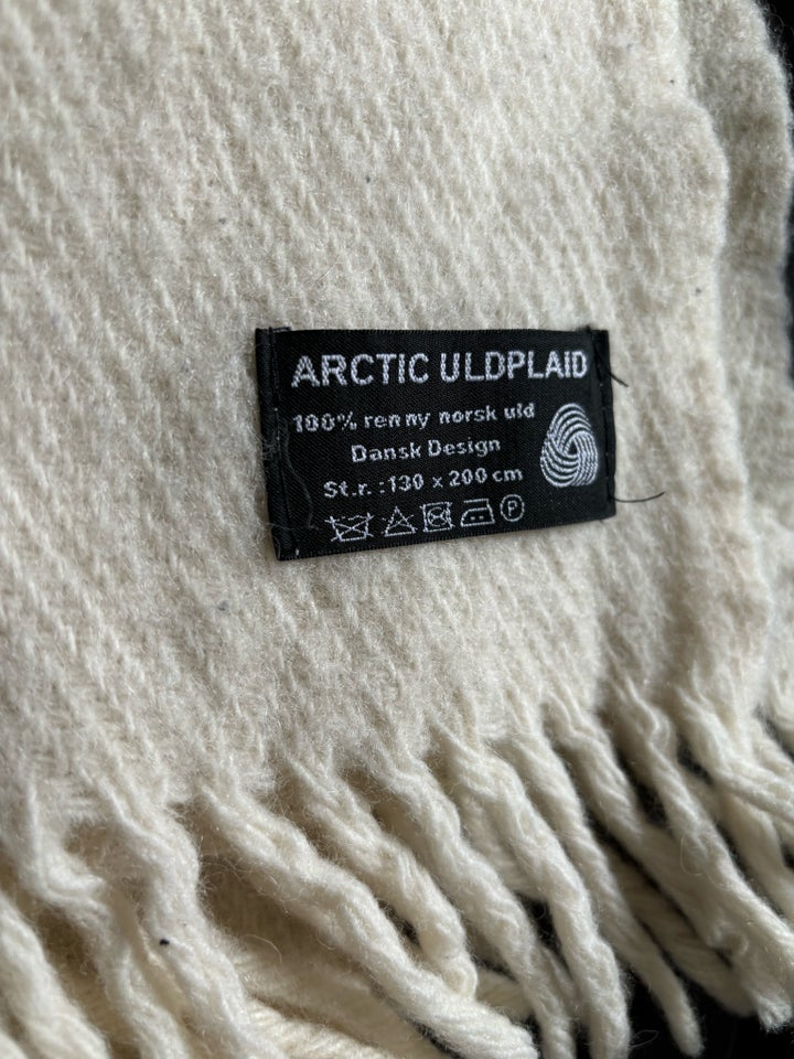 Plaid ægte tæppe 100% norsk uld