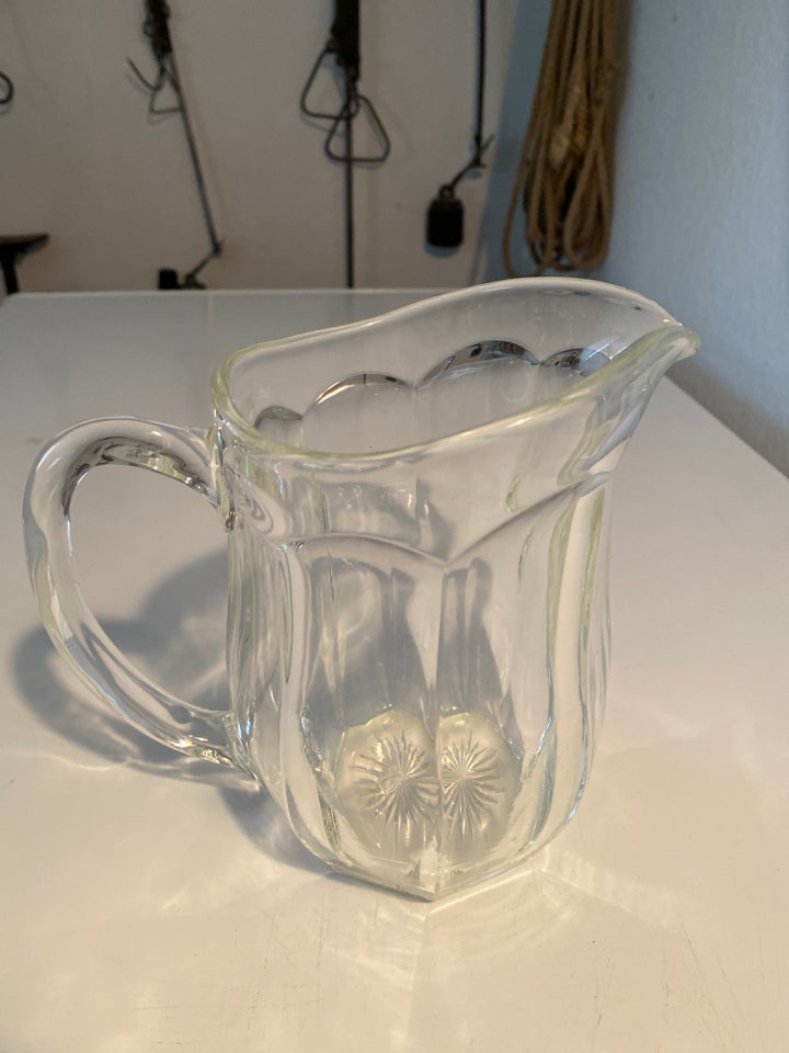 Glas Chippendale kande og skål