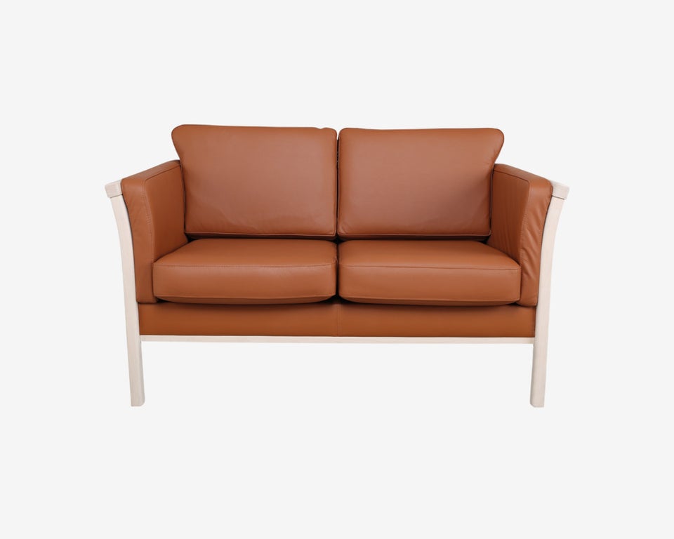 Sofa, læder, 2 pers.