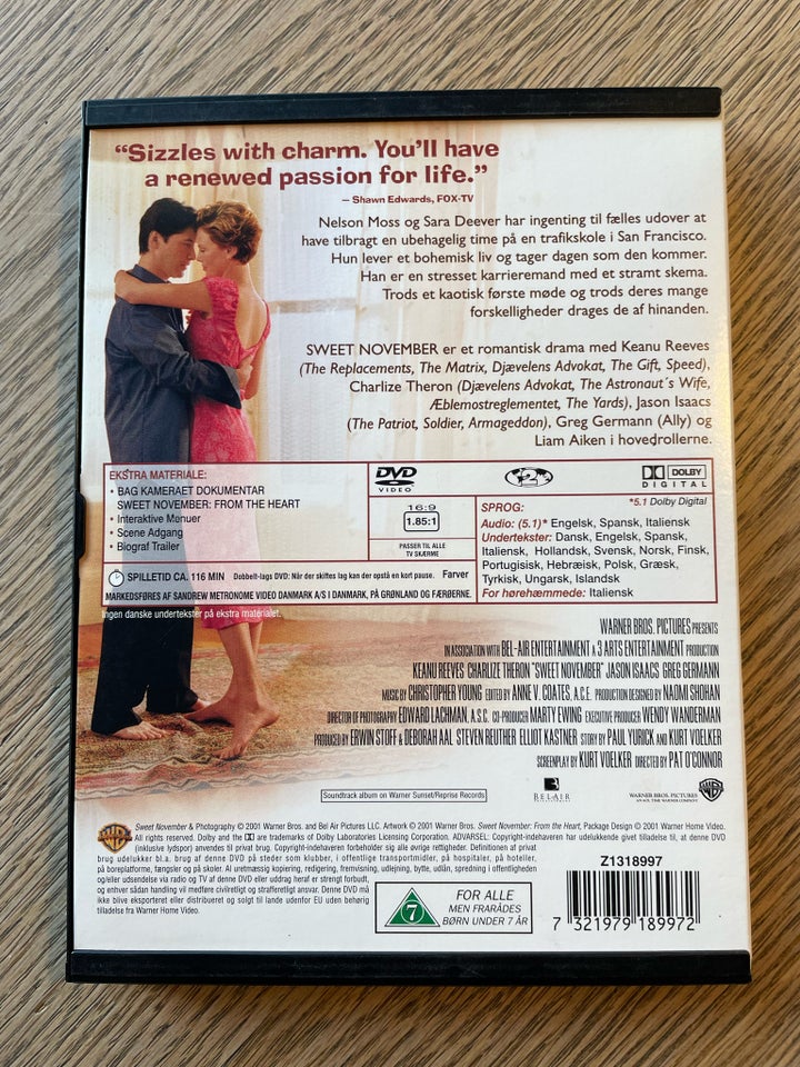 Sweet November, DVD, drama