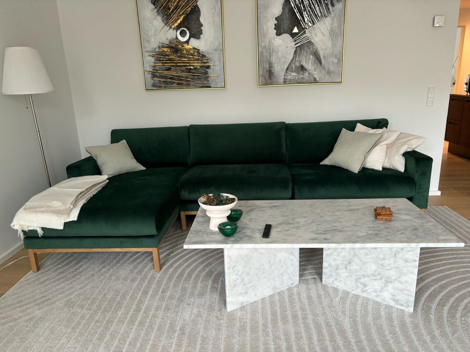 Sofa velour 3 pers