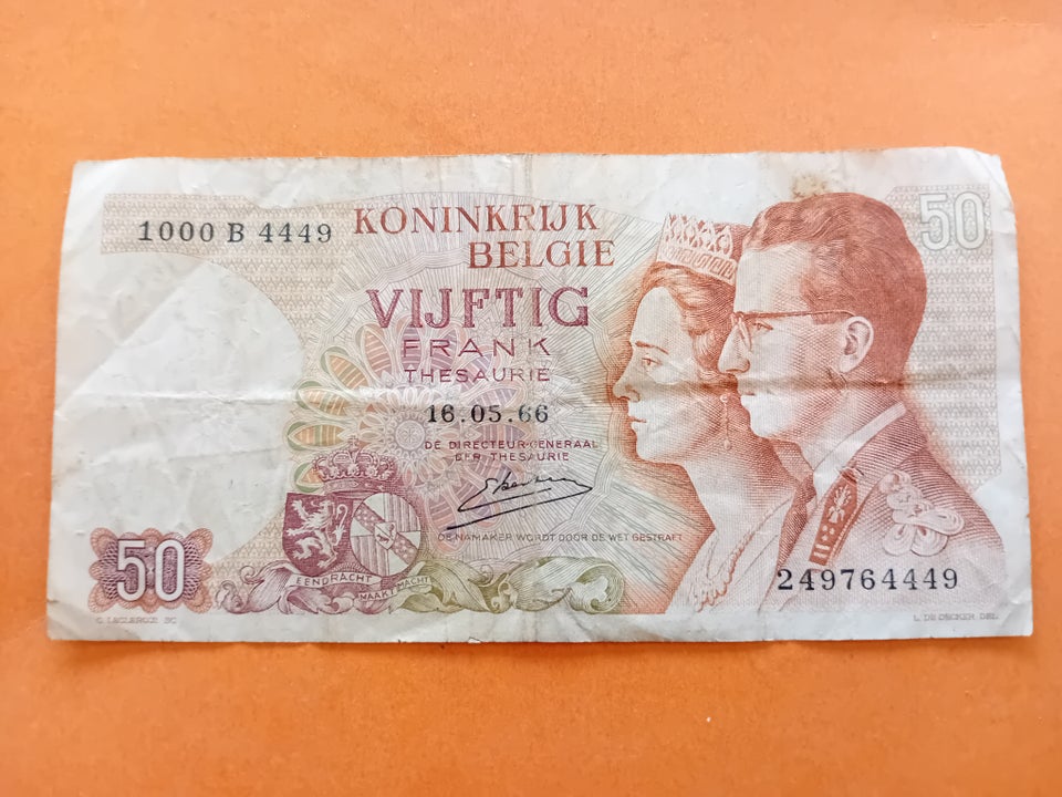 Vesteuropa, sedler, 50 Francs