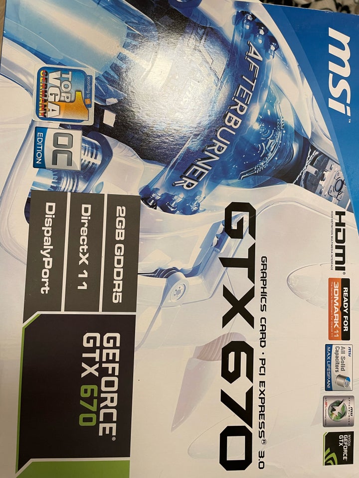 GTX 670 MSI, 2 GB RAM, God