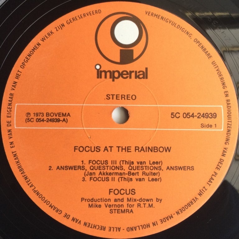 LP, Focus, At The Rainbow