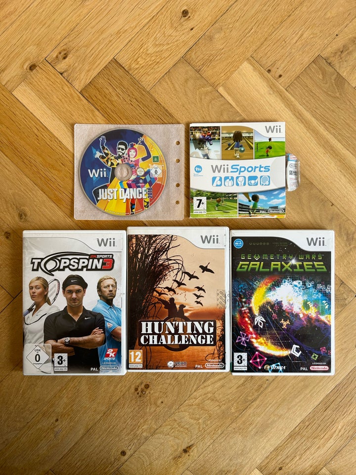 Nintendo Wii, Wii pakke inkl. 5 spil