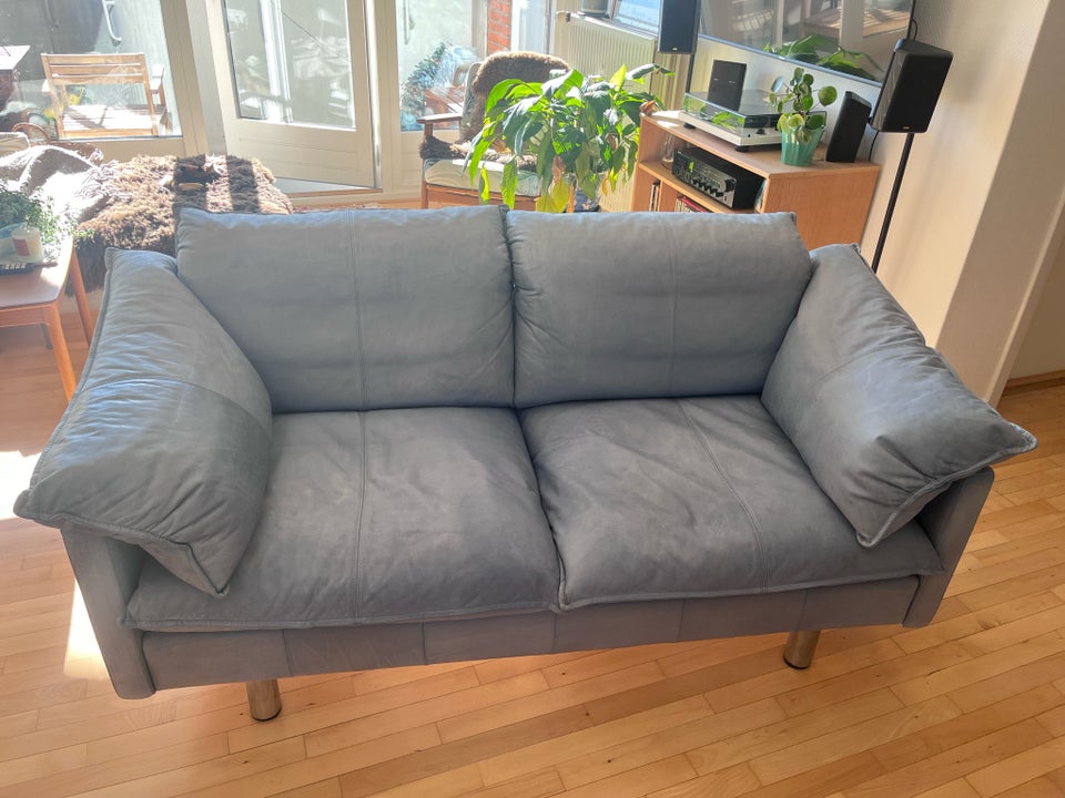 Sofa, læder, 2 pers.