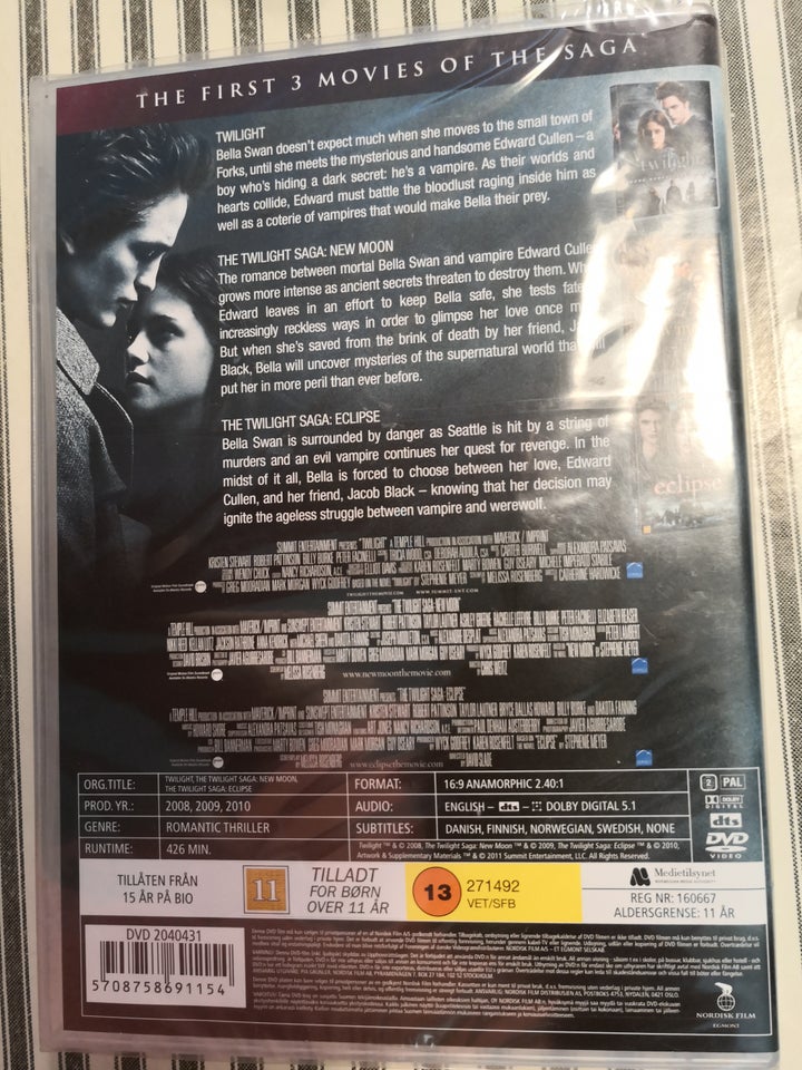 The Twilight Saga (3 Film) NYE DVD