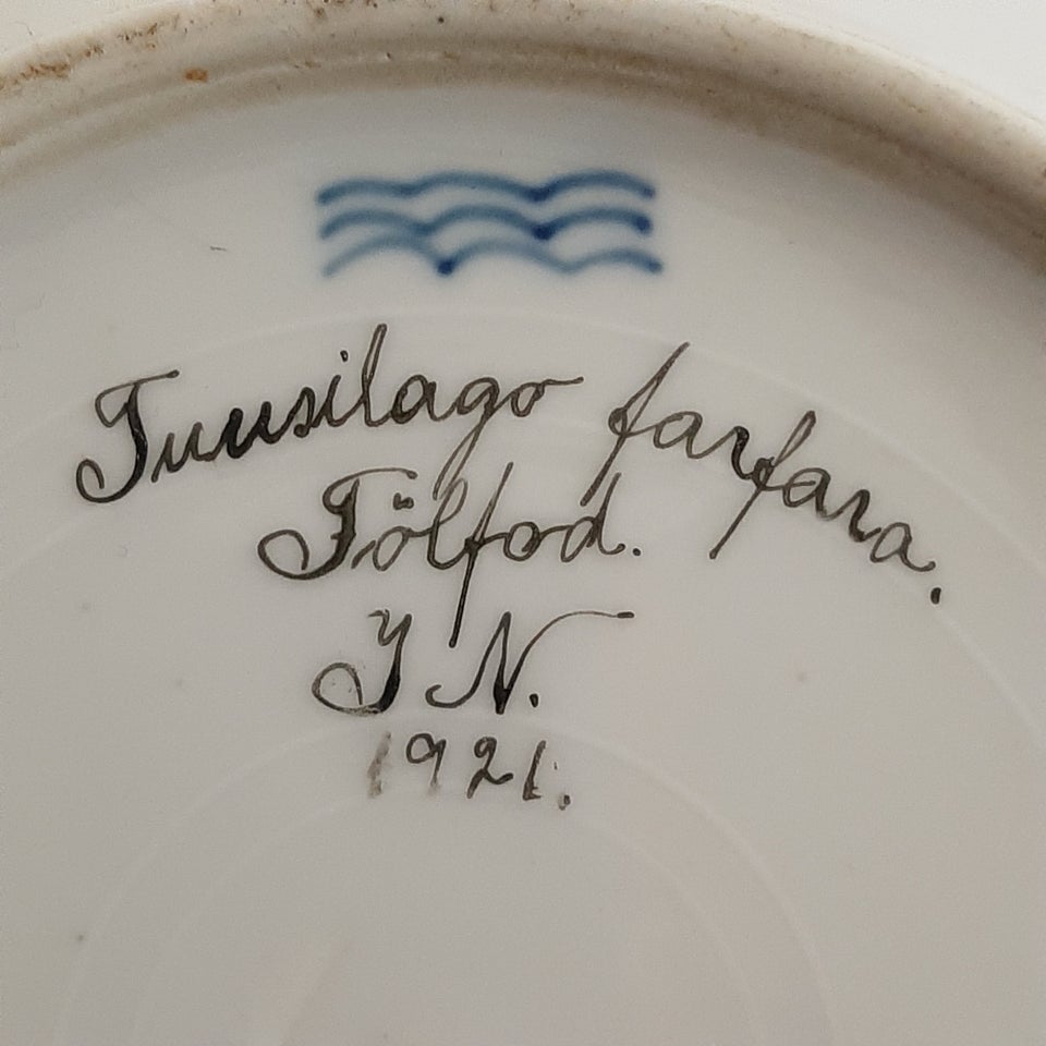 Porcelæn Tallerkener fra 1921