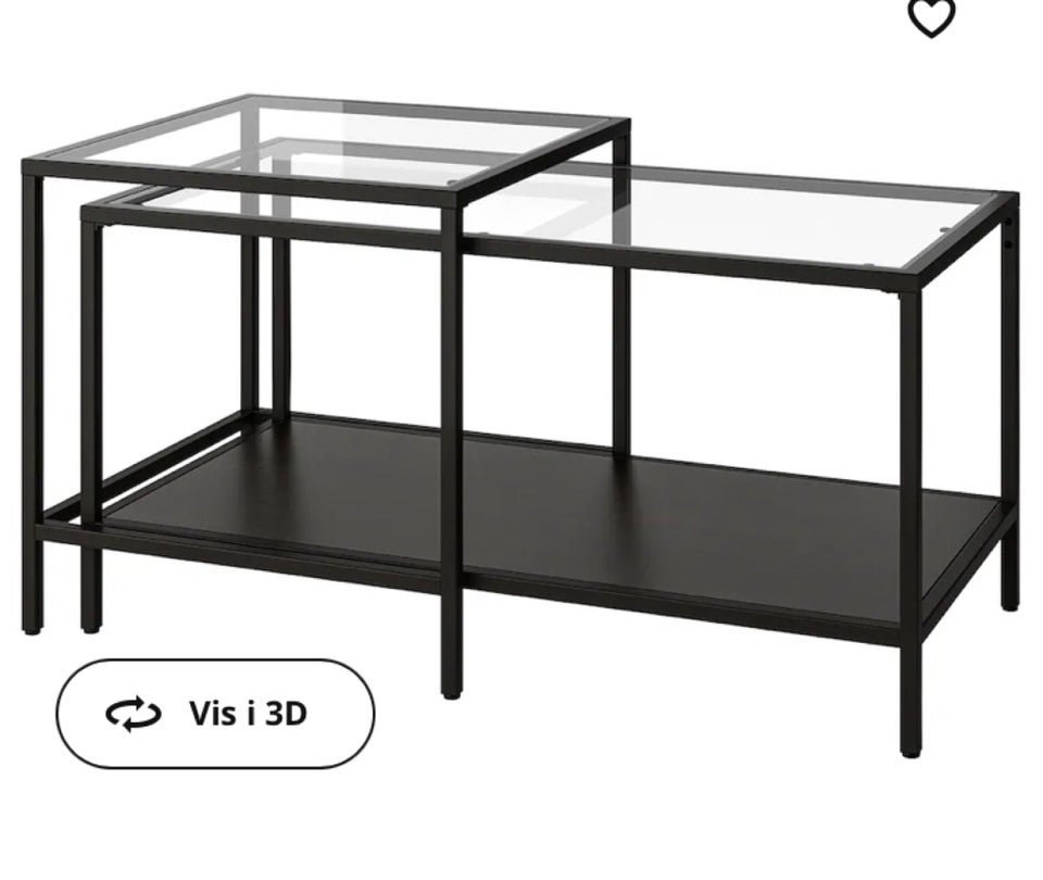 Sofabord Ikea VITTSJÖ metal