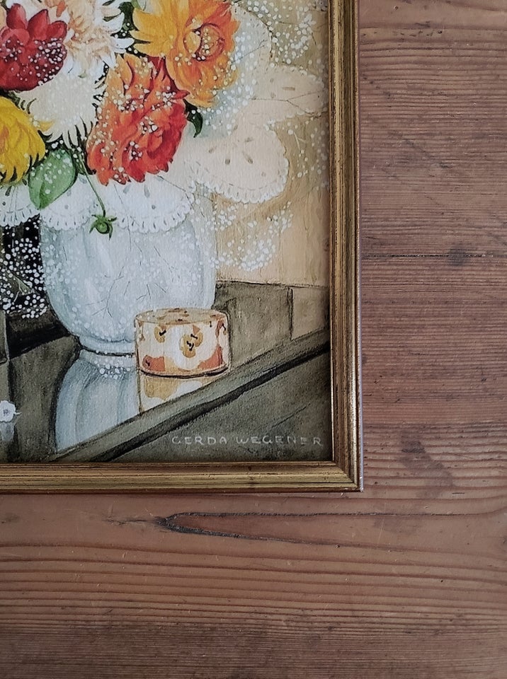 Tryk, "Blomster" af Gerda Wegener,