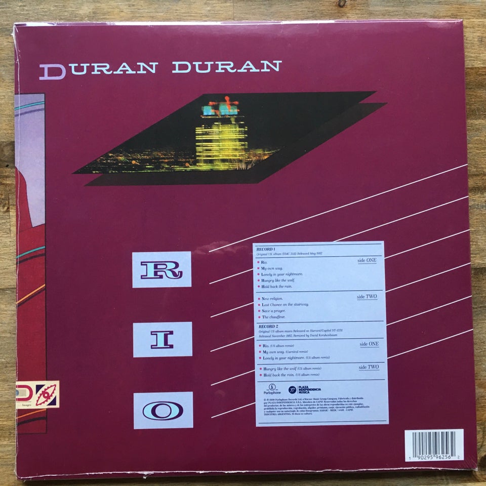 LP, Duran Duran, Rio (ARGENTINSK 2